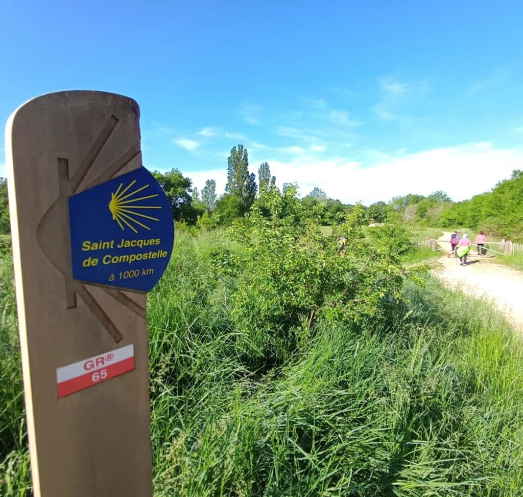 Pèlerins sur le Chemin de Saint-Jacques de Compostelle